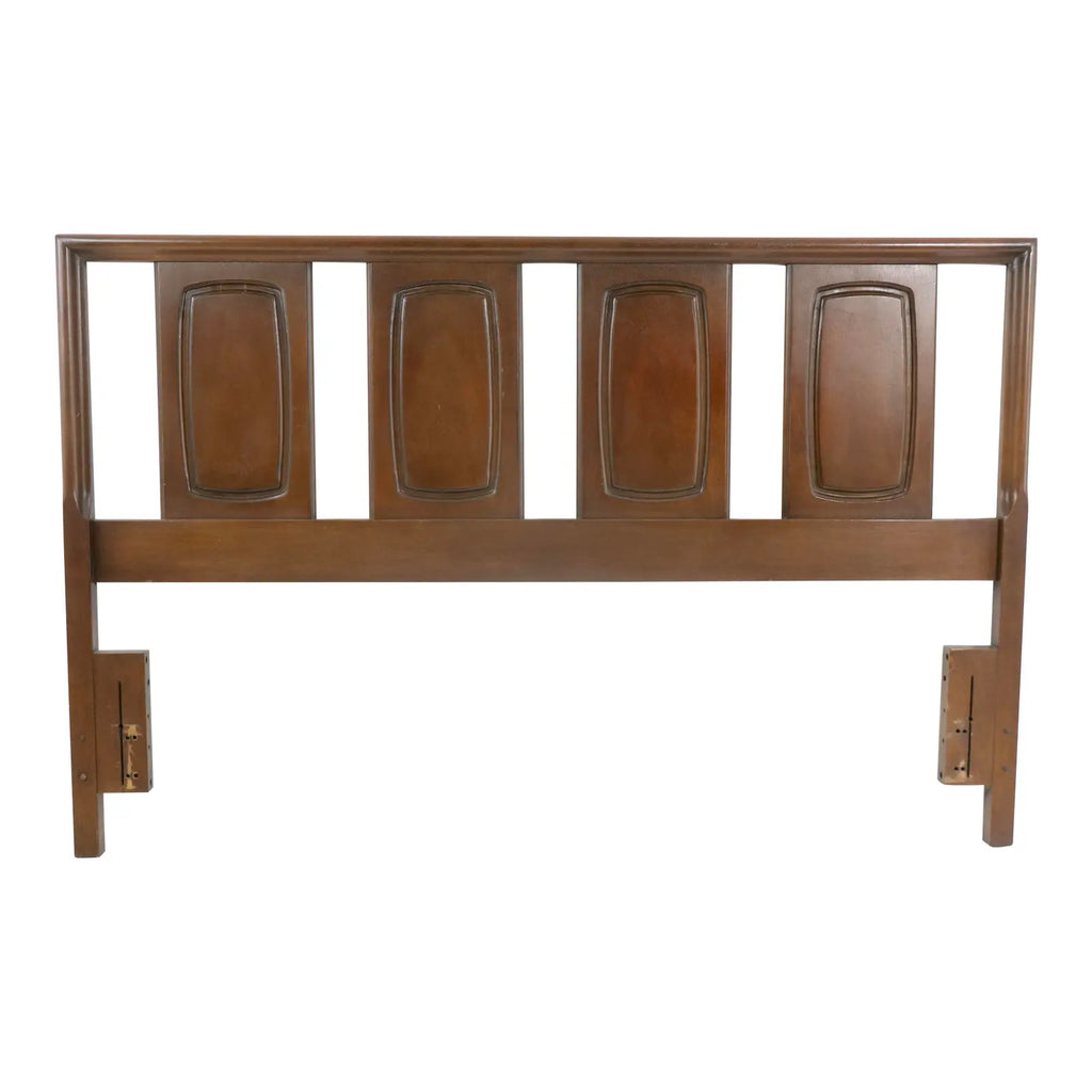 Mid-Century Modern Broyhill Emphasis Headboard & Footboard 6200-32- #528