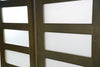 SOLD! Custom Five Light White Oak Entry Doors with frosted glass - pair - #324