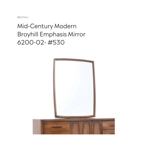 Mid-Century Modern Broyhill Emphasis Mirror 6200-02- #530