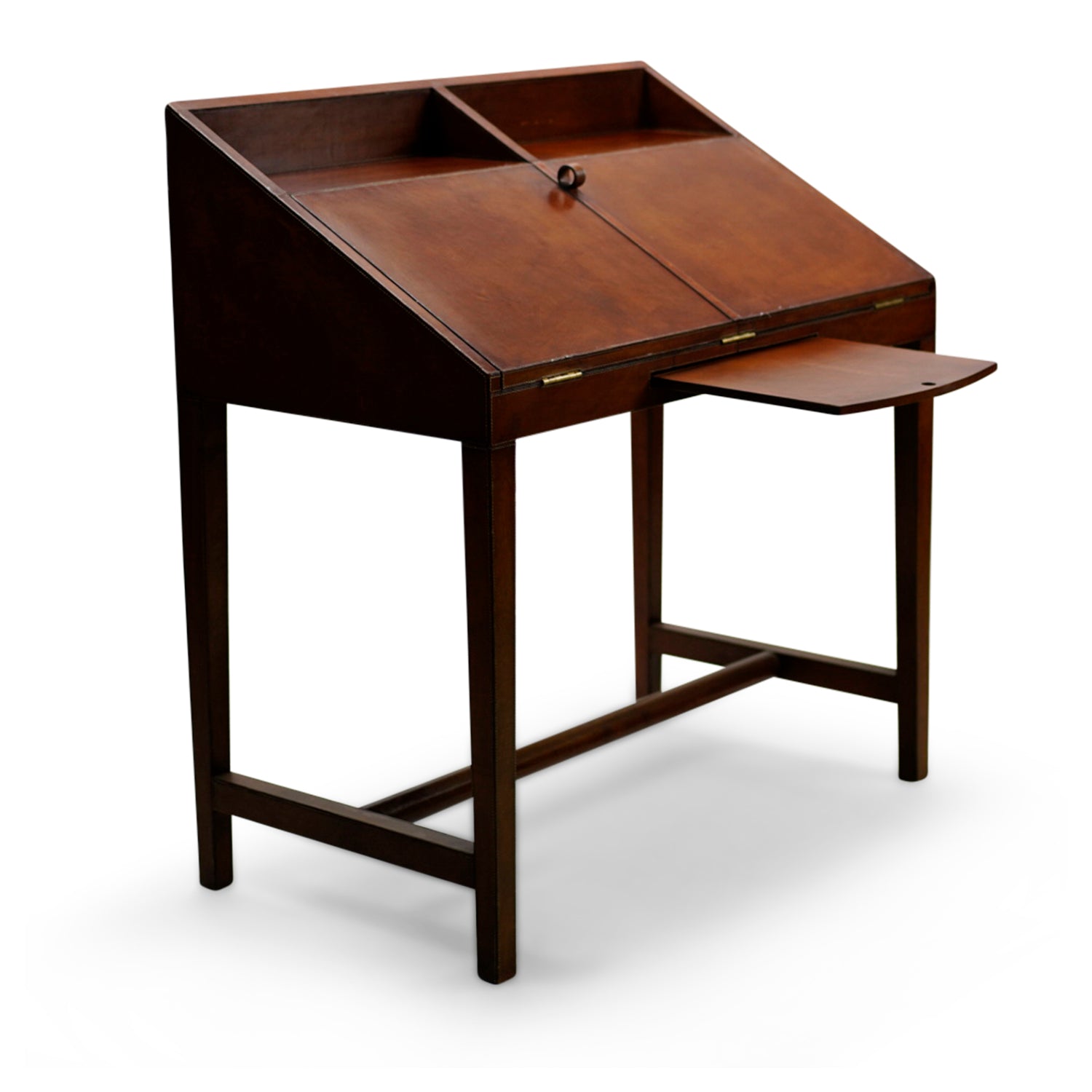 SOLD! Crate & Barrel 'Emerson' Leather Secretary Desk 342 Circa61