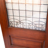96" ¾ Lite Mahogany Entry Door with Beveled Glass Exterior - #505