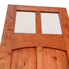 80" 1/4 Lite Craftsman 2-Panel Knotty Alder Entry Door - #518