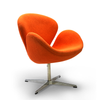 SOLD! Mid-Century Modern 'Arne Jacobsen' Swan Chair in Orange