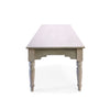 Modern Farmhouse Rectangular Dining Table in Distressed White / Grey Finish - #373