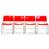 Vintage Mid-Century Modern Stackable Chairs by David Rowland