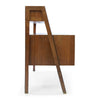 SOLD! Mid-Century Modern Corner Writing Desk with Bookcase